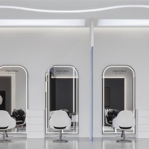 现代美发店3D模型下载